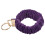 Pulseira feminina roxa com chaveiro, elástica 1