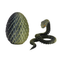 Serpent articulé imprimé en 3D, objet de décoration de bureau