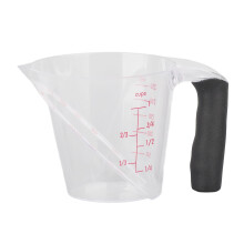 Copo medidor de plástico de qualidade alimentar, 250 ml, transparente