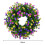 Autumn Teardrop Wreath with Pumpkins, Berries and Maple 4