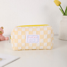 Economize na Volta às Aulas! Avtoify Material Escolar, Estojo para Lápis com Estampa Xadrez Japonesa Ins Wind, Caixa de Papelaria Grande para