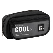 Avtoify pencil case black large capacity multi-layer
