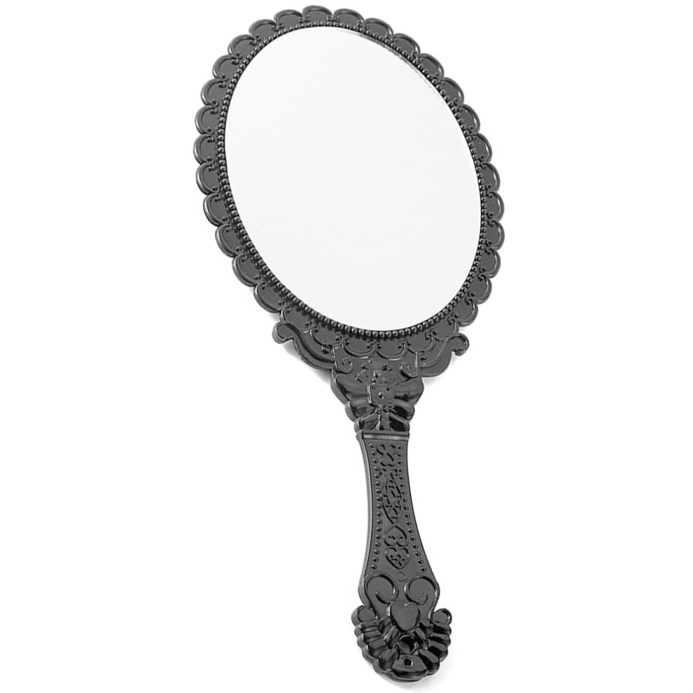 Vintage handheld hand mirror oval 1 piece