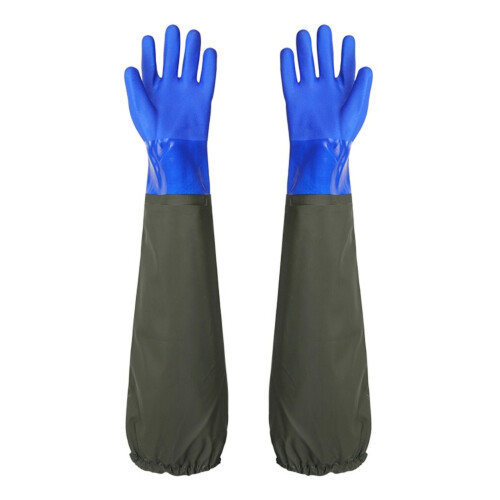 Rubber Gloves Waterproof Chemical Resistant 1 Pair