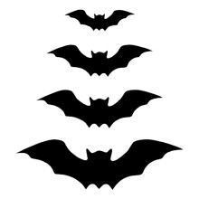 Halloween-säästöjä! Avtoify3D-lepakkoseinätarrat, yhteensopivat Halloween-koristeiden kanssa
