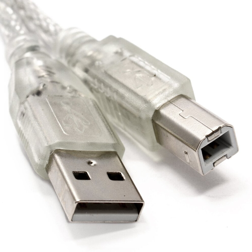 Hp Psc All-In-One Printer Usb 2.0 Cable 3 Ft Silver 940684135004
