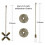 Chaînette de ventilateur de plafond en bronze perlé 30 cm 2