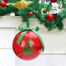 Cailmei 2.8-inch holiday ball ornament red