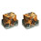 Wood Coasters Set with Epoxy Resin - Modern Coasters with Holder for Drinks, Includes 12 Coasters and Holder 1