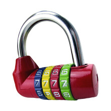 Digital Combination Padlock 4-Digit Red