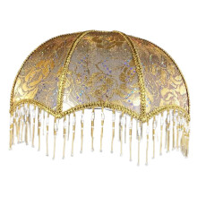 Abat-jour de lampe de table en forme de dôme avec pompon (1 pièce)