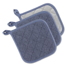 Cuisinière en tissu éponge bleu DII Stonewash (Set3)