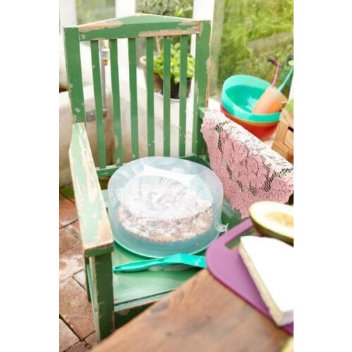 Portable cake stand white 1 piece 1