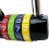 4-Digit Combination Padlock Waterproof Black 7