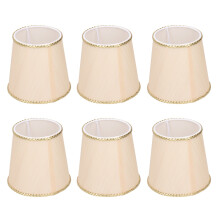 Abat-jour Heaveant, lot de 6, pour lustre, lampe de table ou applique murale, culot rond E14.