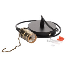 E27 Ceiling Lamp Holder Bronze Retro Pendant Base with