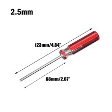 Sechskant-Schraubendreher-Set (1,5 mm–6 mm), Flachkopf, magnetisches Reparaturwerkzeug