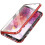 Samsung Galaxy S21 protective double magnetic case silver 2