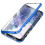 Samsung Galaxy S21 protective double magnetic case silver 3