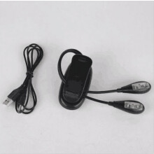 Lampe de lecture East buy pour tablette - Lampe de lecture flexible Ă 2 bras doubles et 4 LED avec pince