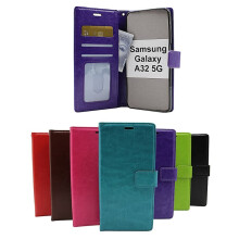 Sparán Crazy Horse atá comhoiriúnach le Samsung Galaxy A32 5G (A326B) Gormchoirce