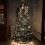 XEOVHV pre-lit Christmas tree 4 ft green silver with warm 1