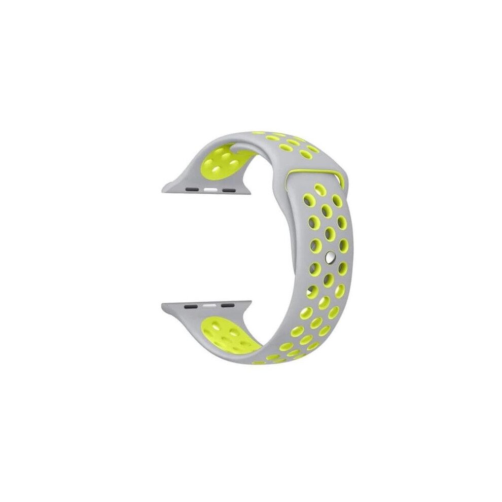 Apple Watch Band Silicone Grey Yellow 42Mm 44Mm 45Mm 49Mm Yellow,Grey 962029695868
