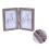 Wooden Photo Frame Light Grey 4x6 Inch Double 2