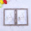 Wooden Photo Frame Light Grey 4x6 Inch Double 5