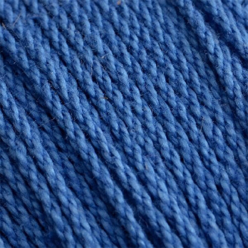 Mercerized Cotton Crochet Yarn Blue 12/6