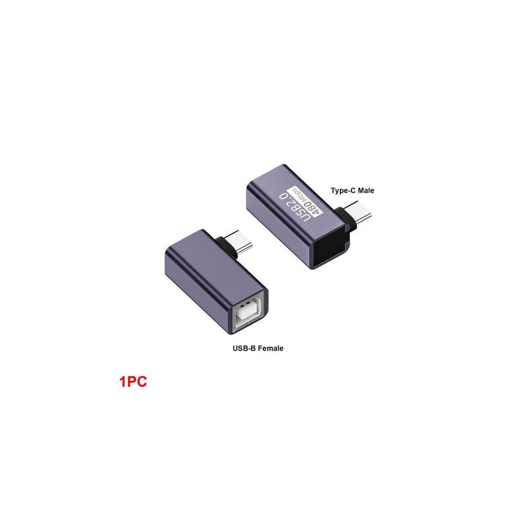Usb-B To Usb-C Midi Adapter Elbow 1 Pack 962029712787