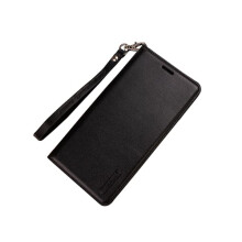 Etui portfelowe Hanman kompatybilne z iPhone'em 8 Plus, czarne