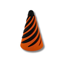 Spiral Cone 3D Printed Model Orange M