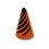 Spiral Cone 3D Printed Model Orange M 1