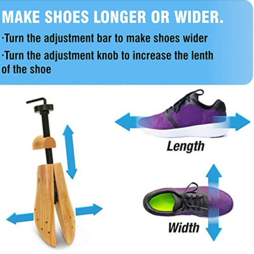 Shoe stretcher 2-way 2 pack size 34-38 1