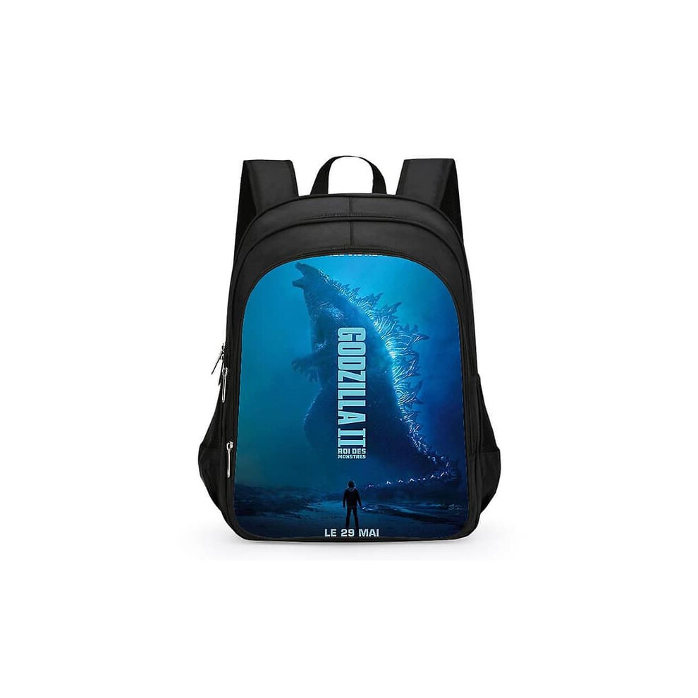 Godzilla print kids school backpack waterproof 12L