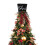 Christmas Tree Topper Fabric Top Hat Red Black Buffalo Plaid 1
