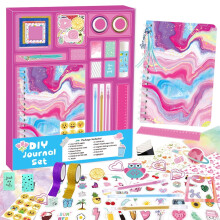 DIY journal kit for teens purple scrapbook and diary