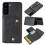 Samsung Galaxy S21 Plus retro case with card holder grey 2