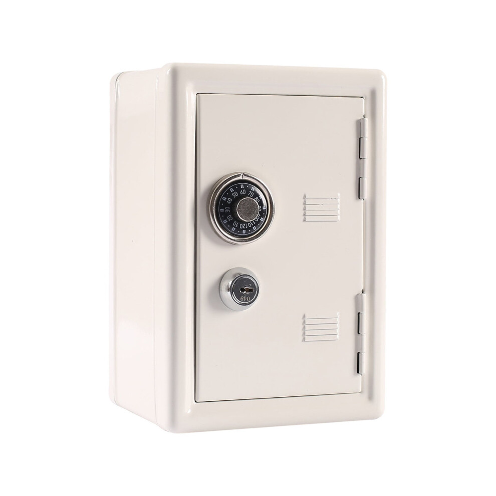 Kids Metal Bank Locker Safe With Key And Single-Digit Lock 972745988953