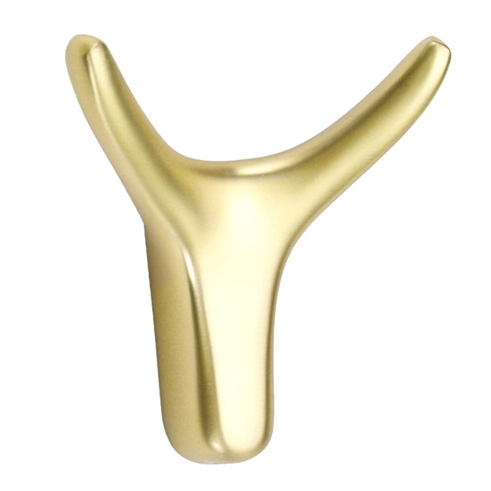 Ox Horn Wall Mount Hook Zinc Alloy Dual Hanger 972745994527