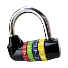 4-Digit Combination Padlock Waterproof Black