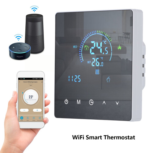 WiFi Smart Thermostat for Water Heating LCD Touchscreen 1