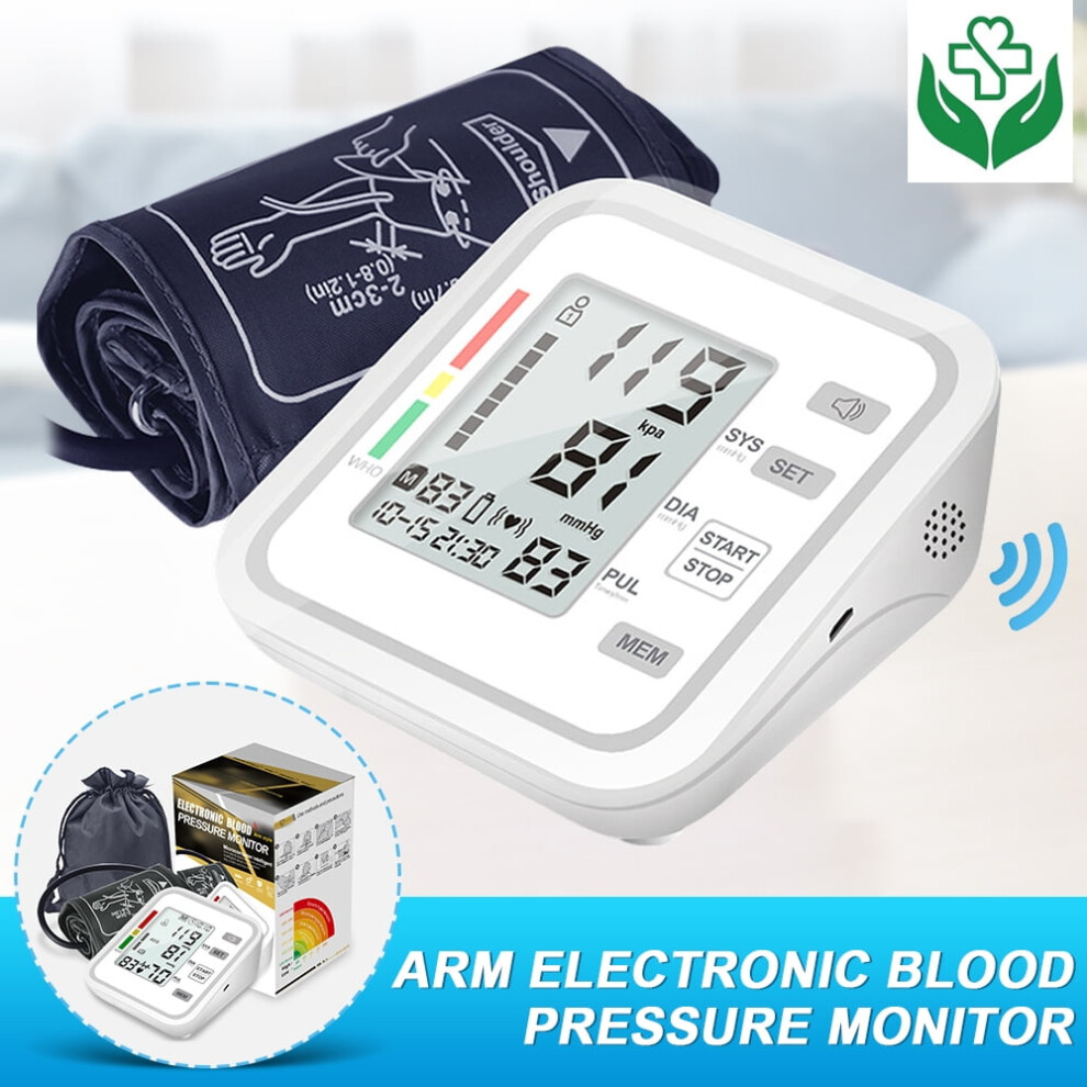 Blood Pressure Monitor Upper Arm Rechargeable FDA Compliant