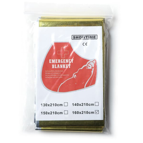 Emergency Blanket Reflective Gold 2 Pack 2