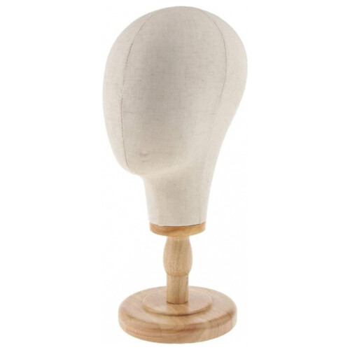 21 inch canvas block head for mannequin display