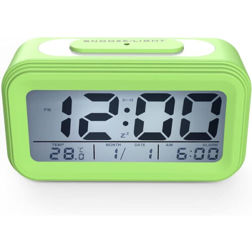 Digital Alarm Clock with Large LED Display Temperature 1