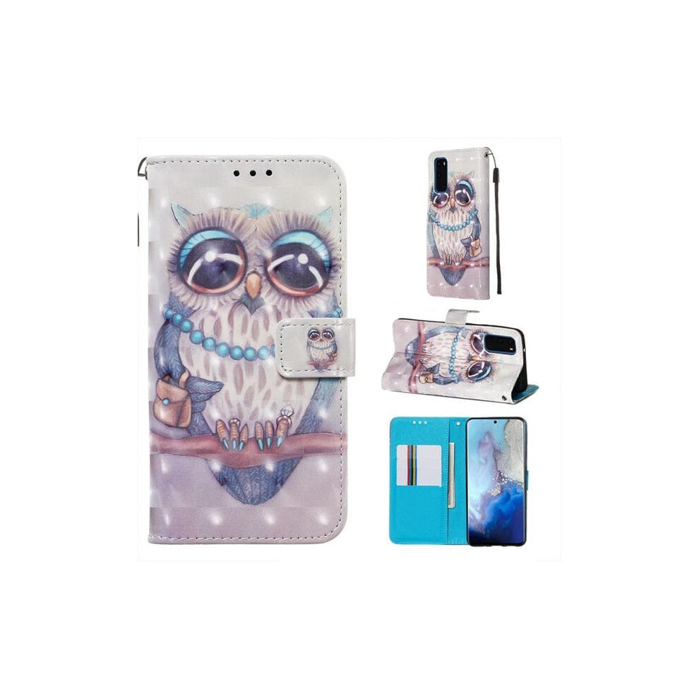 Wallet Case For Samsung Galaxy S20 Ornate Owl 962125372724