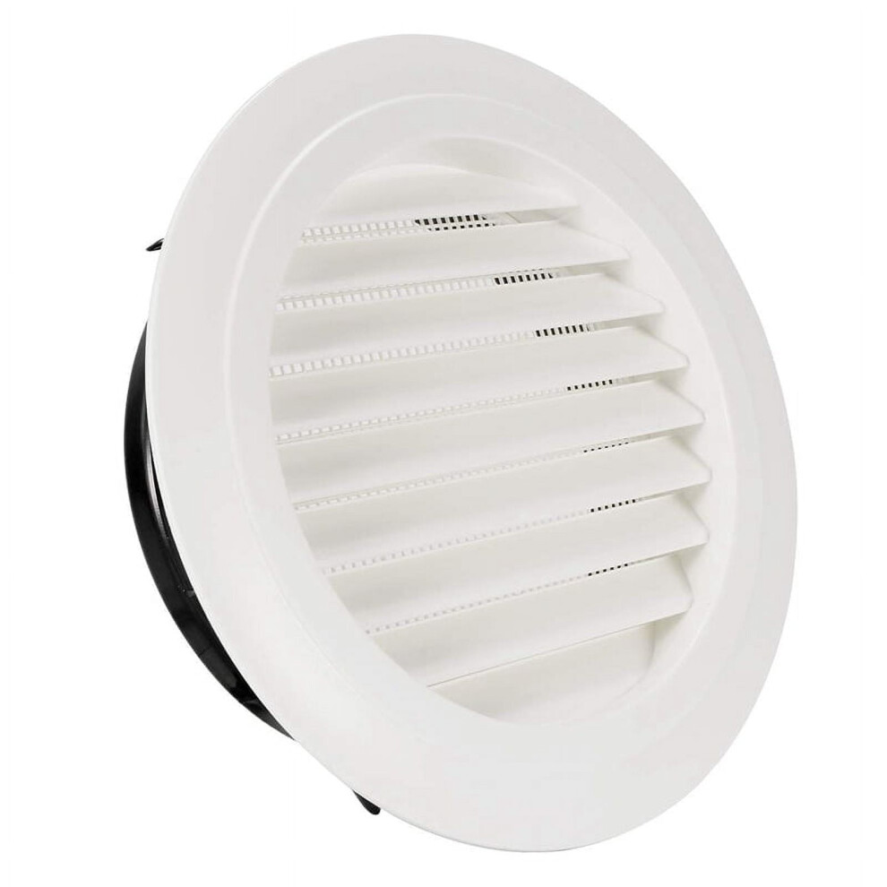 8 Inch Round Abs Louver Grille Cover White Soffit Vent With 972745998341