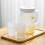 Pichet en plastique avec couvercle 1,5 L blanc transparent 6